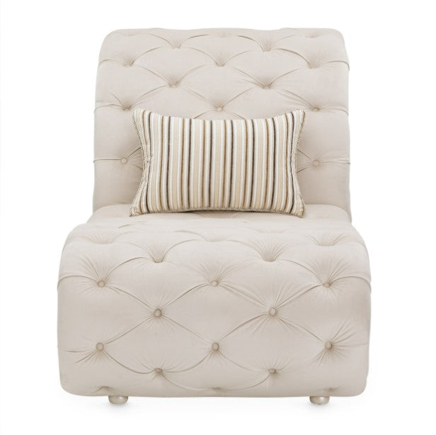 AICO Chamberi Chaise in Ivory Classic Pearl - Furniture Land (Milwaukee, WI)