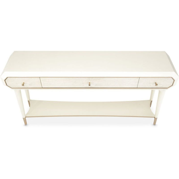 AICO La Rachelle Console Table in Medium Champagne - Furniture Land (Milwaukee, WI)