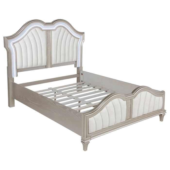Evangeline Panel Bed with LED Lighting