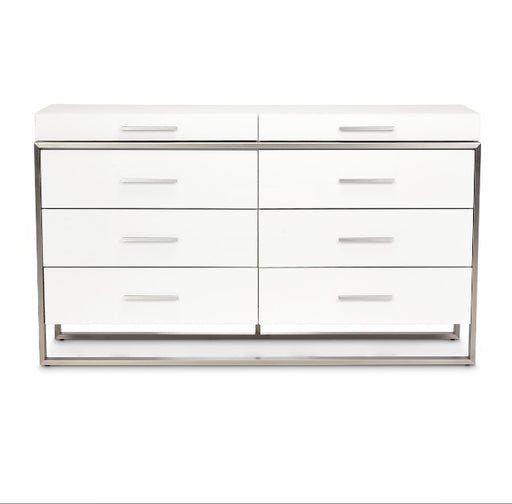 AICO Marquee Dresser in Cloud White - Furniture Land (Milwaukee, WI)