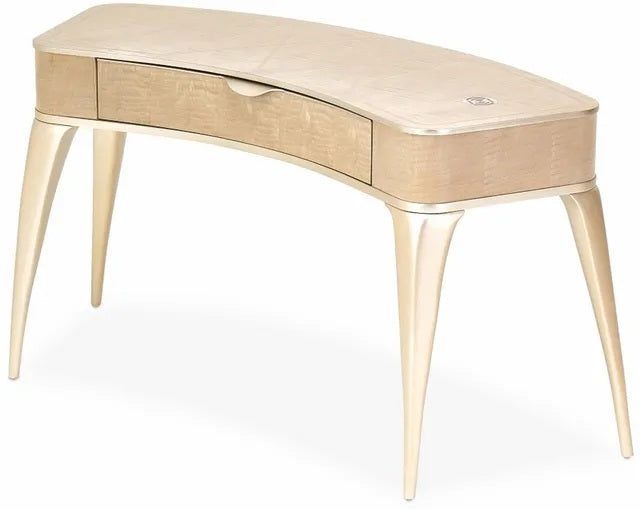 AICO Malibu Crest Vanity/Writing Desk in Blush - Furniture Land (Milwaukee, WI)