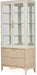 AICO Malibu Crest Display Cabinet in Chardonnay - Furniture Land (Milwaukee, WI)