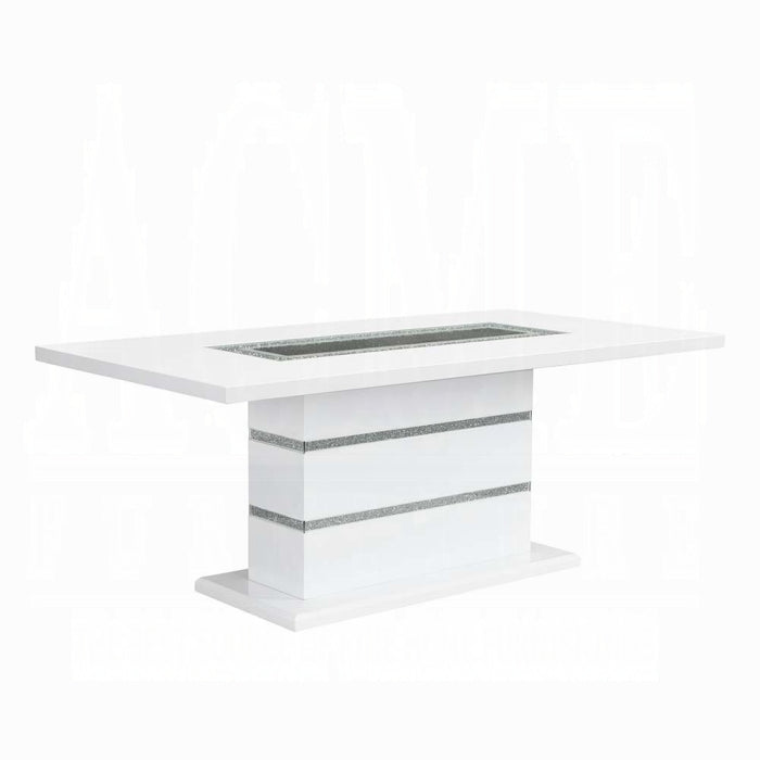 Elizaveta Dining Table With Pedestal Base - Furniture Land (Milwaukee, WI)