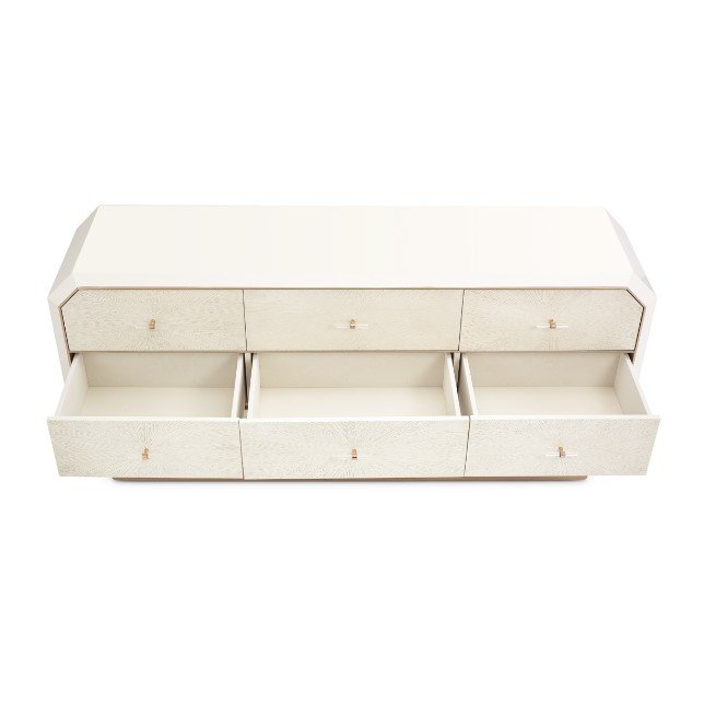 AICO La Rachelle Dresser in Medium Champagne - Furniture Land (Milwaukee, WI)