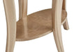 AICO Malibu Crest End Table w/Glass in Chardonnay - Furniture Land (Milwaukee, WI)