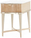 AICO Malibu Crest End Table in Blush - Furniture Land (Milwaukee, WI)
