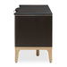 AICO Malibu Crest TV Console in Crotch Mahogany - Furniture Land (Milwaukee, WI)