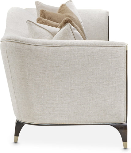 AICO Paris Chic Sofa Cremini in Espresso - Furniture Land (Milwaukee, WI)