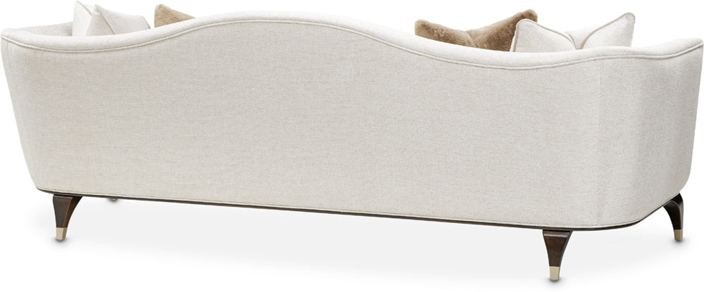 AICO Paris Chic Sofa Cremini in Espresso - Furniture Land (Milwaukee, WI)