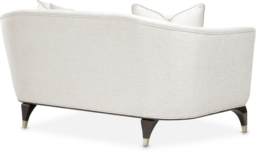 AICO Paris Chic Loveseat Cremini in Espresso - Furniture Land (Milwaukee, WI)