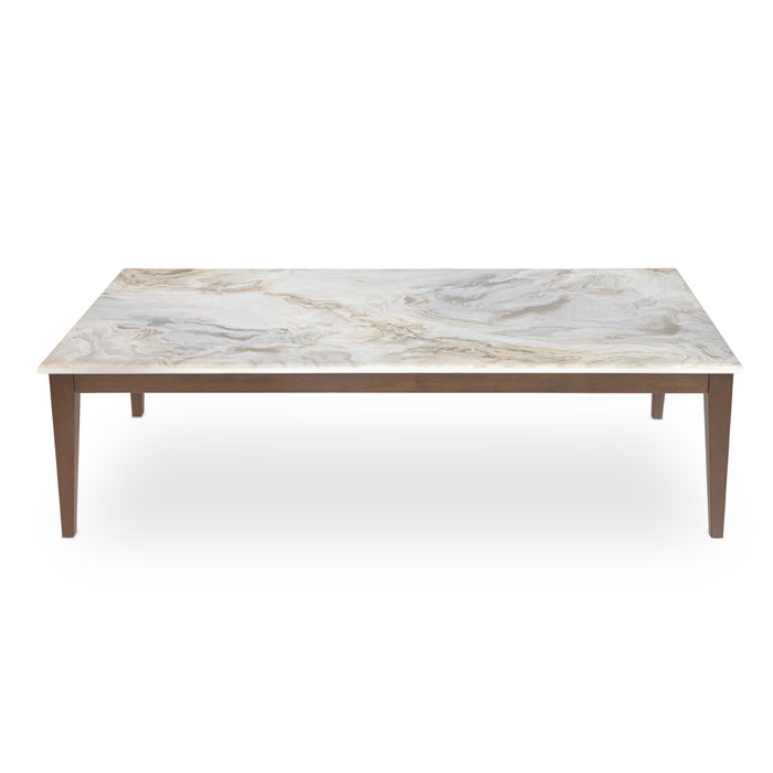 AICO Balboa Rectangular Cocktail Table in Warm Walnut - Furniture Land (Milwaukee, WI)