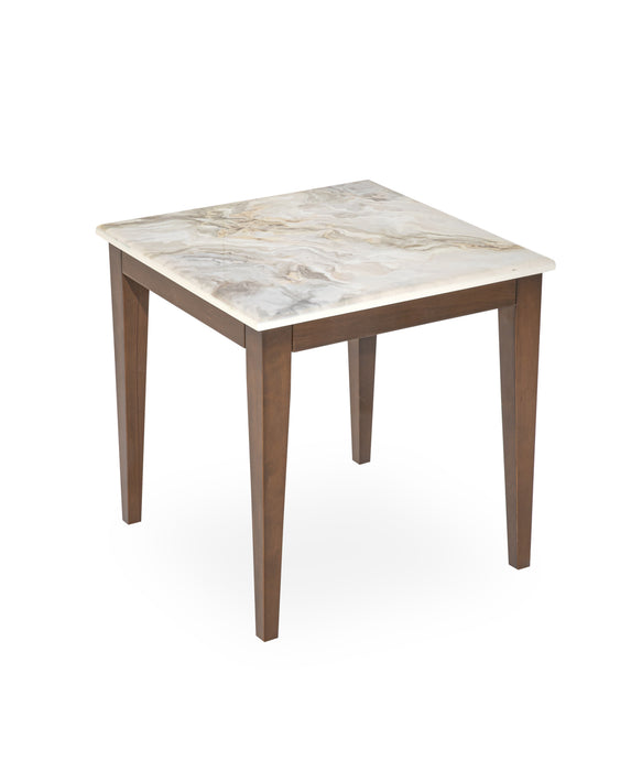AICO Balboa End Table in Warm Walnut - Furniture Land (Milwaukee, WI)