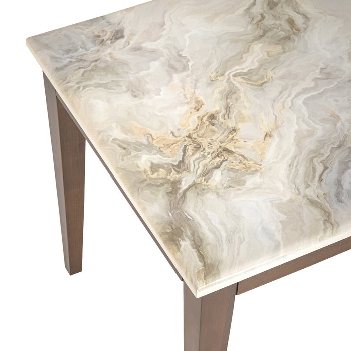 AICO Balboa End Table in Warm Walnut - Furniture Land (Milwaukee, WI)