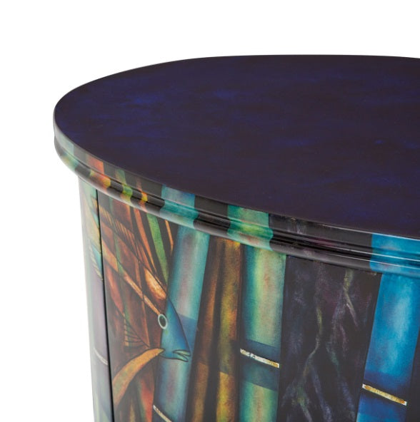 AICO Furniture Illusions 3 Drawers Oval Cabinet - Furniture Land (Milwaukee, WI)