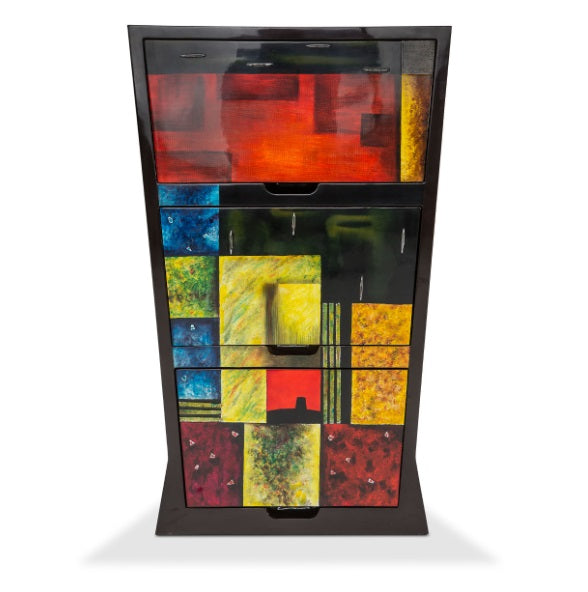 AICO Furniture Illusions 3 Drawers V Shape Storage Chest - Furniture Land (Milwaukee, WI)