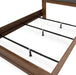 AICO Brooklyn Walk Queen Channel Tufted Panel Bed in Burnt Umber - Furniture Land (Milwaukee, WI)