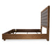 AICO Brooklyn Walk King Channel Tufted Panel Bed in Burnt Umber - Furniture Land (Milwaukee, WI)