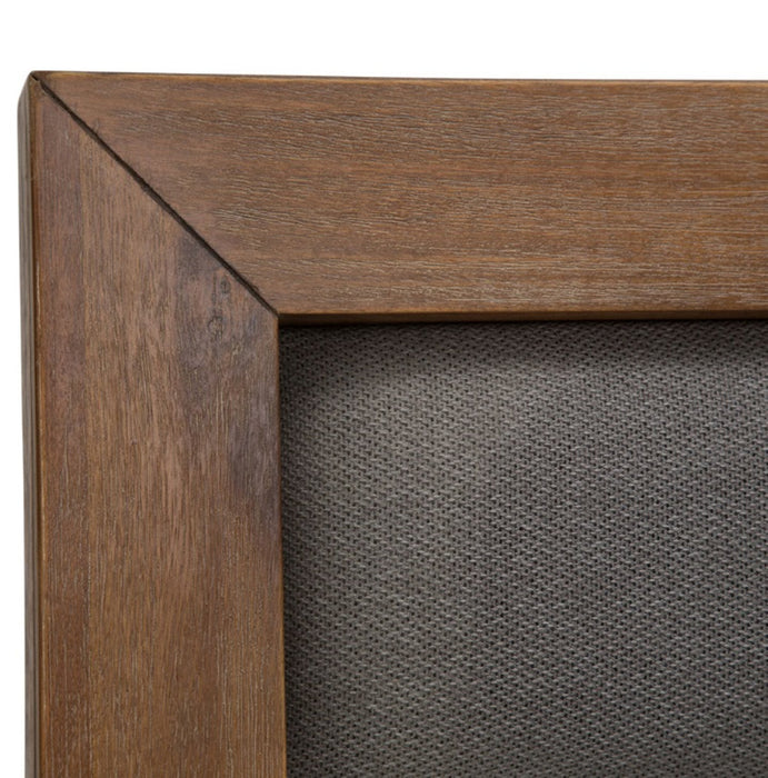 AICO Brooklyn Walk Queen Channel Tufted Panel Bed in Burnt Umber - Furniture Land (Milwaukee, WI)