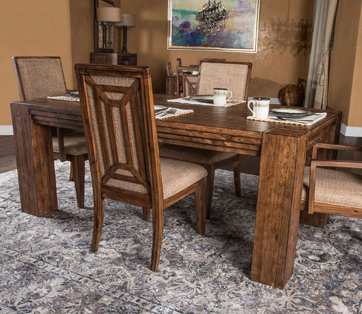 Aico Carrollton Rectangular Dining Table in Rustic Ranch - Furniture Land (Milwaukee, WI)