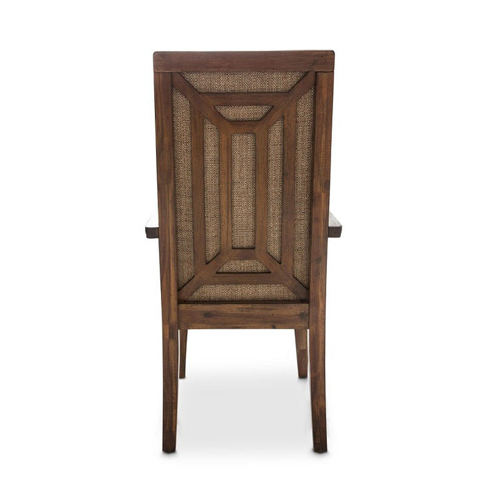 Aico Carrollton Arm Chair (Set of 2) in Rustic Ranch - Furniture Land (Milwaukee, WI)
