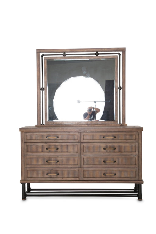 Aico Crossings Mirror in Reclaimed Barn - Furniture Land (Milwaukee, WI)