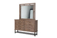 Aico Crossings Mirror in Reclaimed Barn - Furniture Land (Milwaukee, WI)