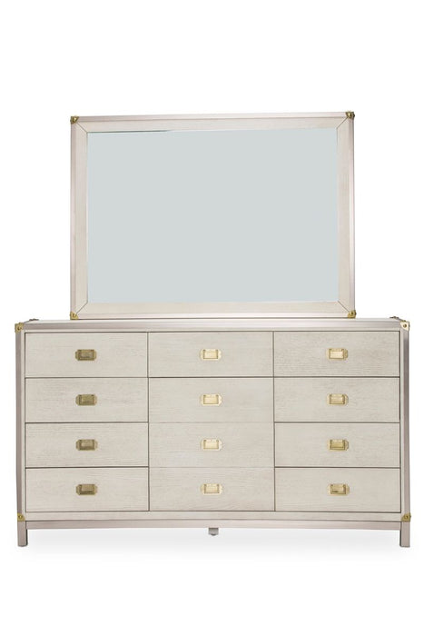 AICO Menlo Station Mirror in Eucalyptus - Furniture Land (Milwaukee, WI)