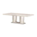 AICO Marin Double Pedestal Table in Greige - Furniture Land (Milwaukee, WI)