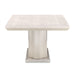AICO Marin Double Pedestal Table in Greige - Furniture Land (Milwaukee, WI)