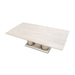 AICO Marin Double Pedestal Table in Greige - Furniture Land (Milwaukee, WI)