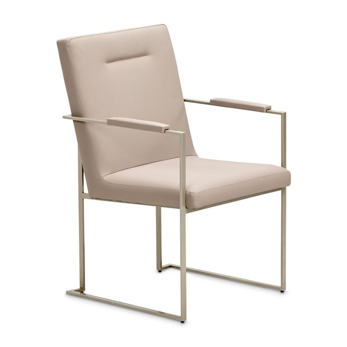 AICO Marin Arm Chair (Set of 2) in Greige - Furniture Land (Milwaukee, WI)