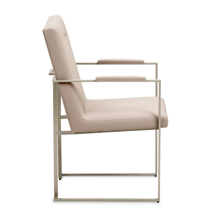 AICO Marin Arm Chair (Set of 2) in Greige - Furniture Land (Milwaukee, WI)