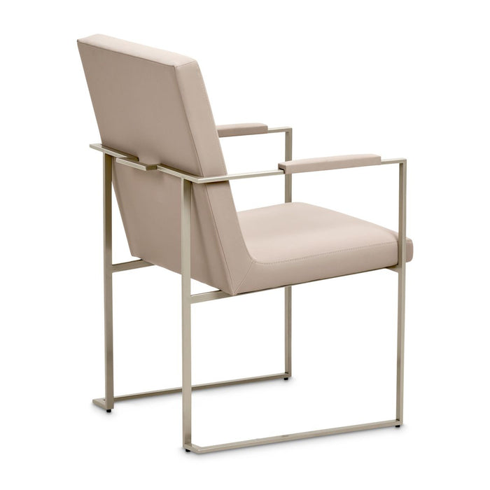 AICO Marin Arm Chair (Set of 2) in Greige - Furniture Land (Milwaukee, WI)
