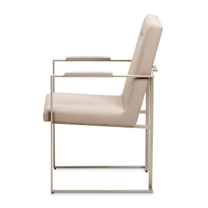 AICO Marin Arm Chair (Set of 2) in Greige - Furniture Land (Milwaukee, WI)