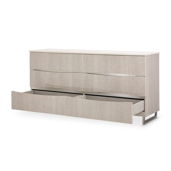 AICO Marin Dresser in Greige - Furniture Land (Milwaukee, WI)