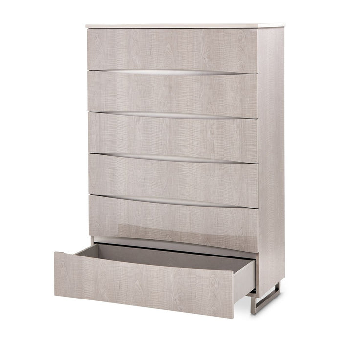 AICO Marin 6-Drawer Chest in Greige - Furniture Land (Milwaukee, WI)