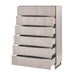 AICO Marin 6-Drawer Chest in Greige - Furniture Land (Milwaukee, WI)
