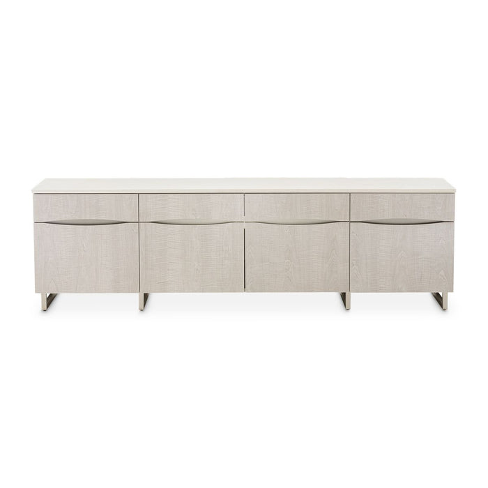 AICO Marin Media Cabinet in Greige - Furniture Land (Milwaukee, WI)