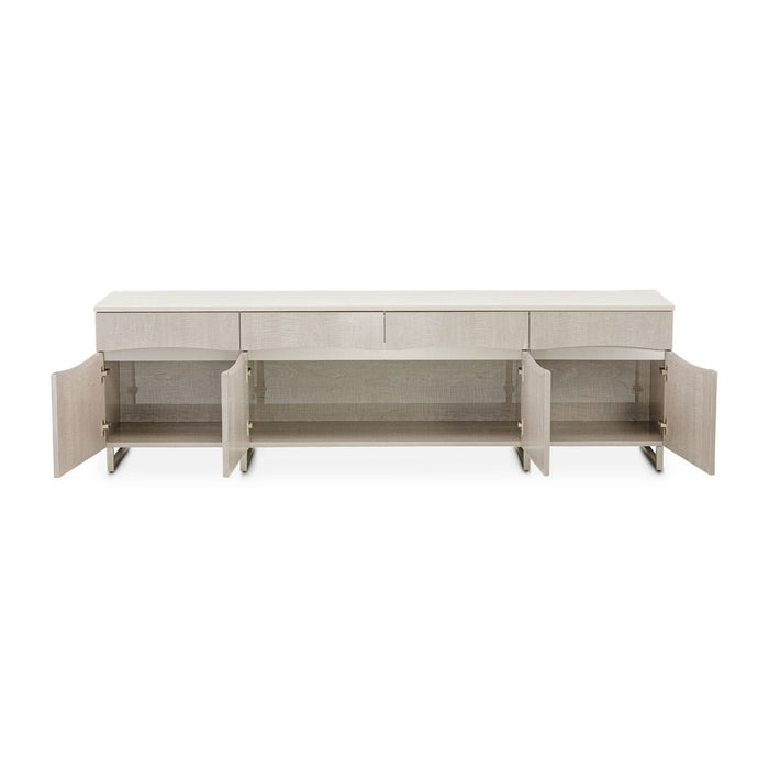 AICO Marin Media Cabinet in Greige - Furniture Land (Milwaukee, WI)