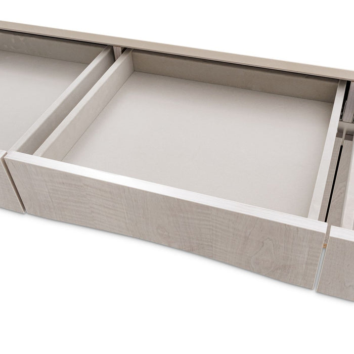 AICO Marin Media Cabinet in Greige - Furniture Land (Milwaukee, WI)