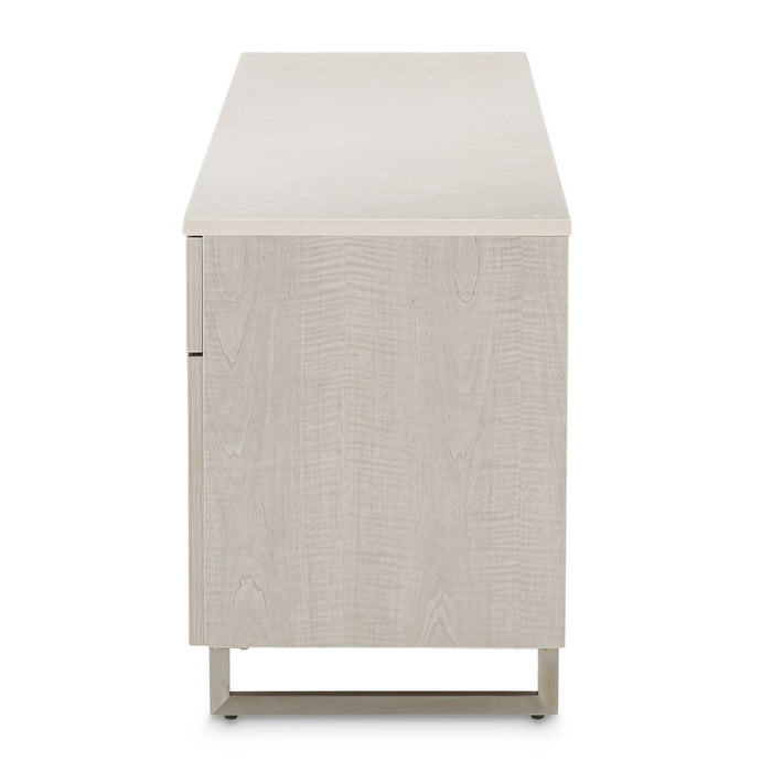 AICO Marin Media Cabinet in Greige - Furniture Land (Milwaukee, WI)
