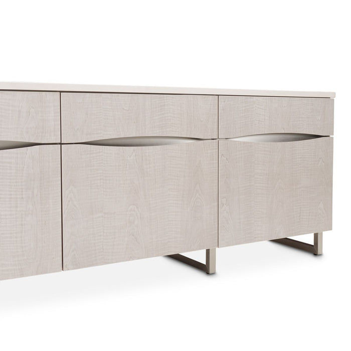 AICO Marin Media Cabinet in Greige - Furniture Land (Milwaukee, WI)