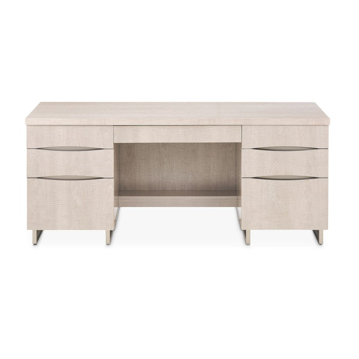 AICO Marin Desk in Greige - Furniture Land (Milwaukee, WI)
