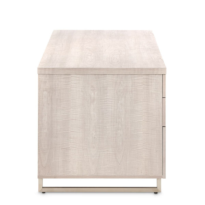 AICO Marin Desk in Greige - Furniture Land (Milwaukee, WI)