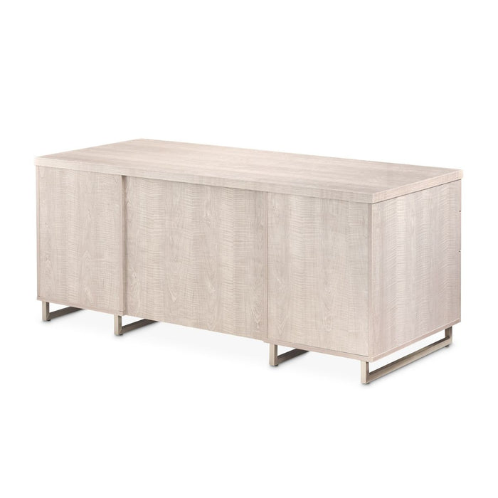 AICO Marin Desk in Greige - Furniture Land (Milwaukee, WI)