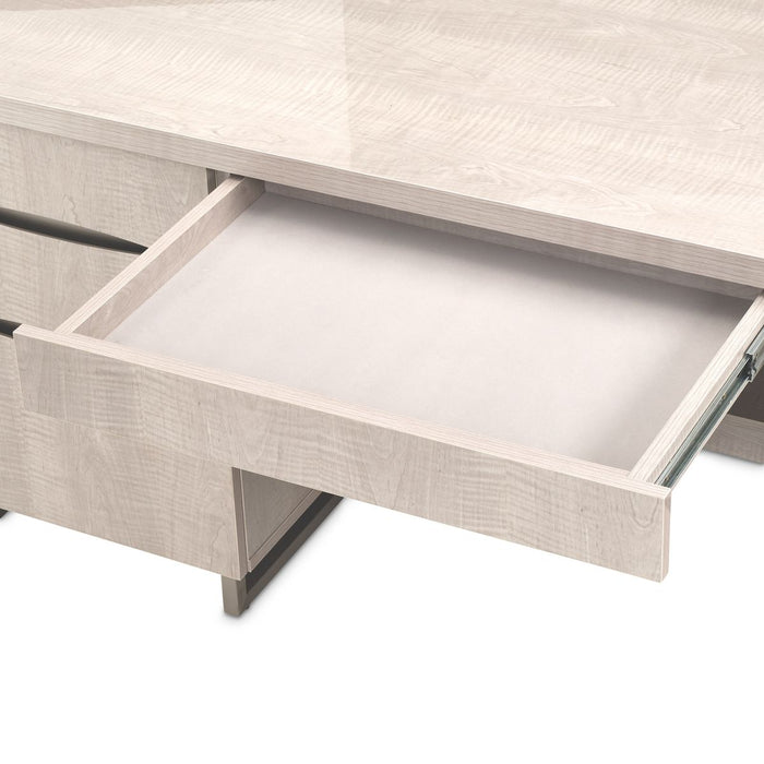 AICO Marin Desk in Greige - Furniture Land (Milwaukee, WI)