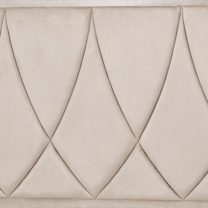 AICO Marin Queen Panel Bed in Greige - Furniture Land (Milwaukee, WI)