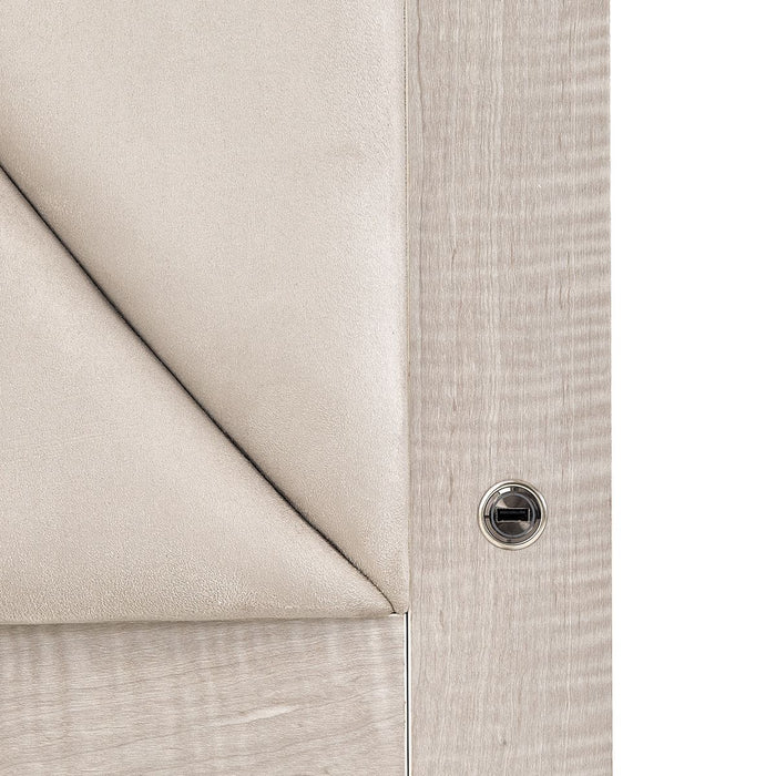 AICO Marin Queen Panel Bed in Greige - Furniture Land (Milwaukee, WI)