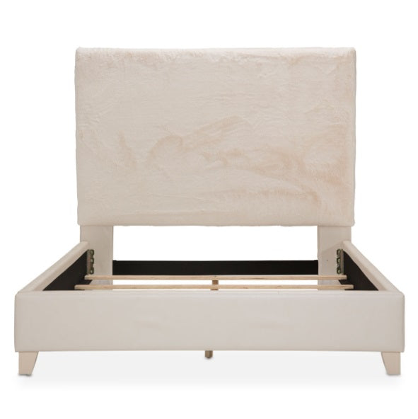 AICO Furniture Emerson Queen Upholstered Bed in Powder - Furniture Land (Milwaukee, WI)