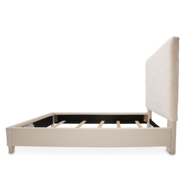 AICO Furniture Emerson Queen Upholstered Bed in Powder - Furniture Land (Milwaukee, WI)